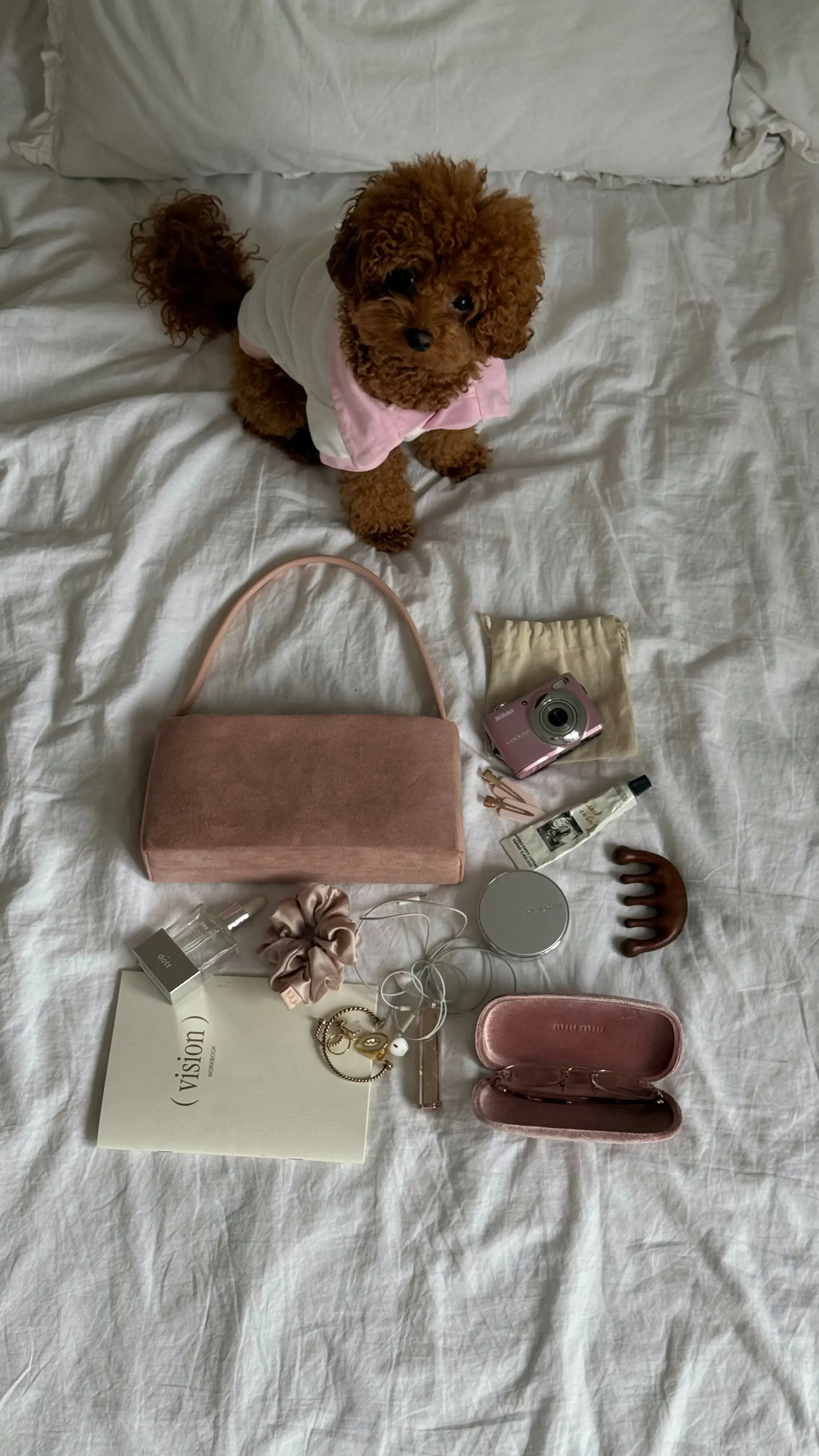 MUSE BAG SUEDE PINK